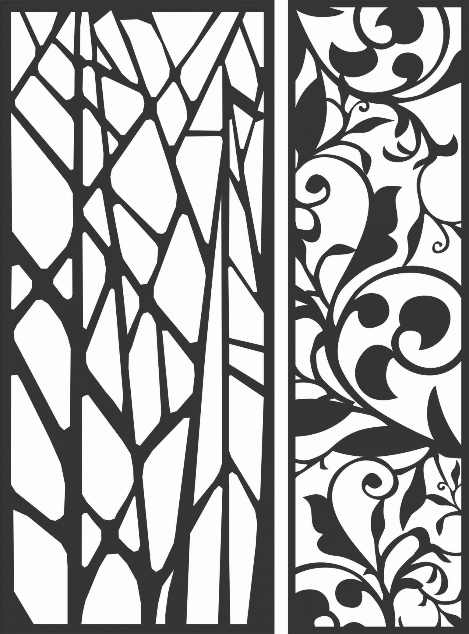 Decorative Screen Patterns For Laser Cutting 63 Free DXF File