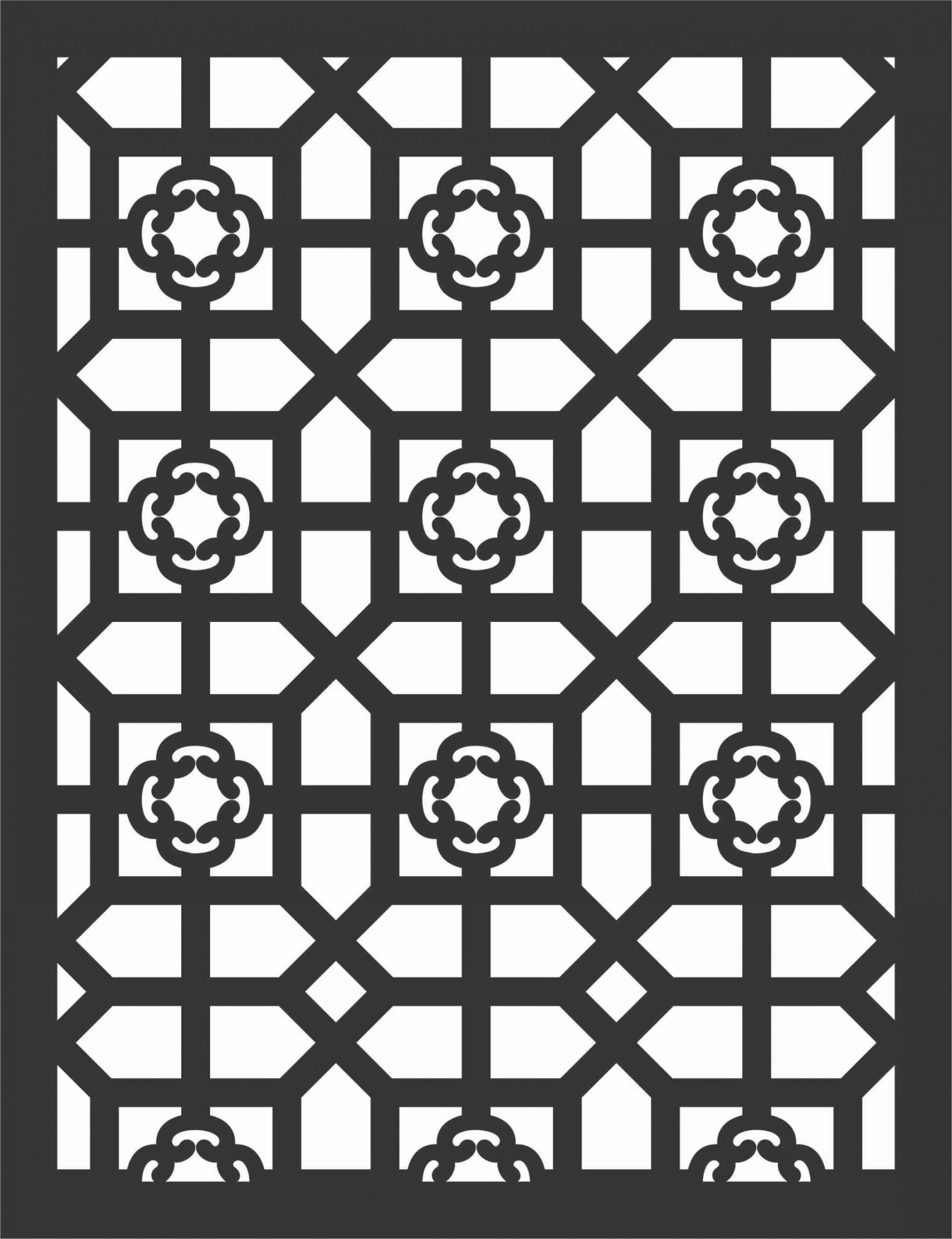 Decorative Screen Patterns For Laser Cutting 78 Free DXF File