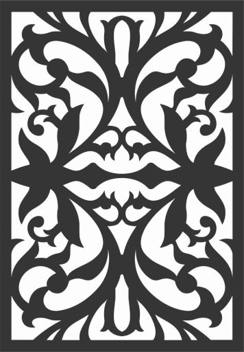 Decorative Screen Patterns For Laser Cutting 8 Free DXF File
