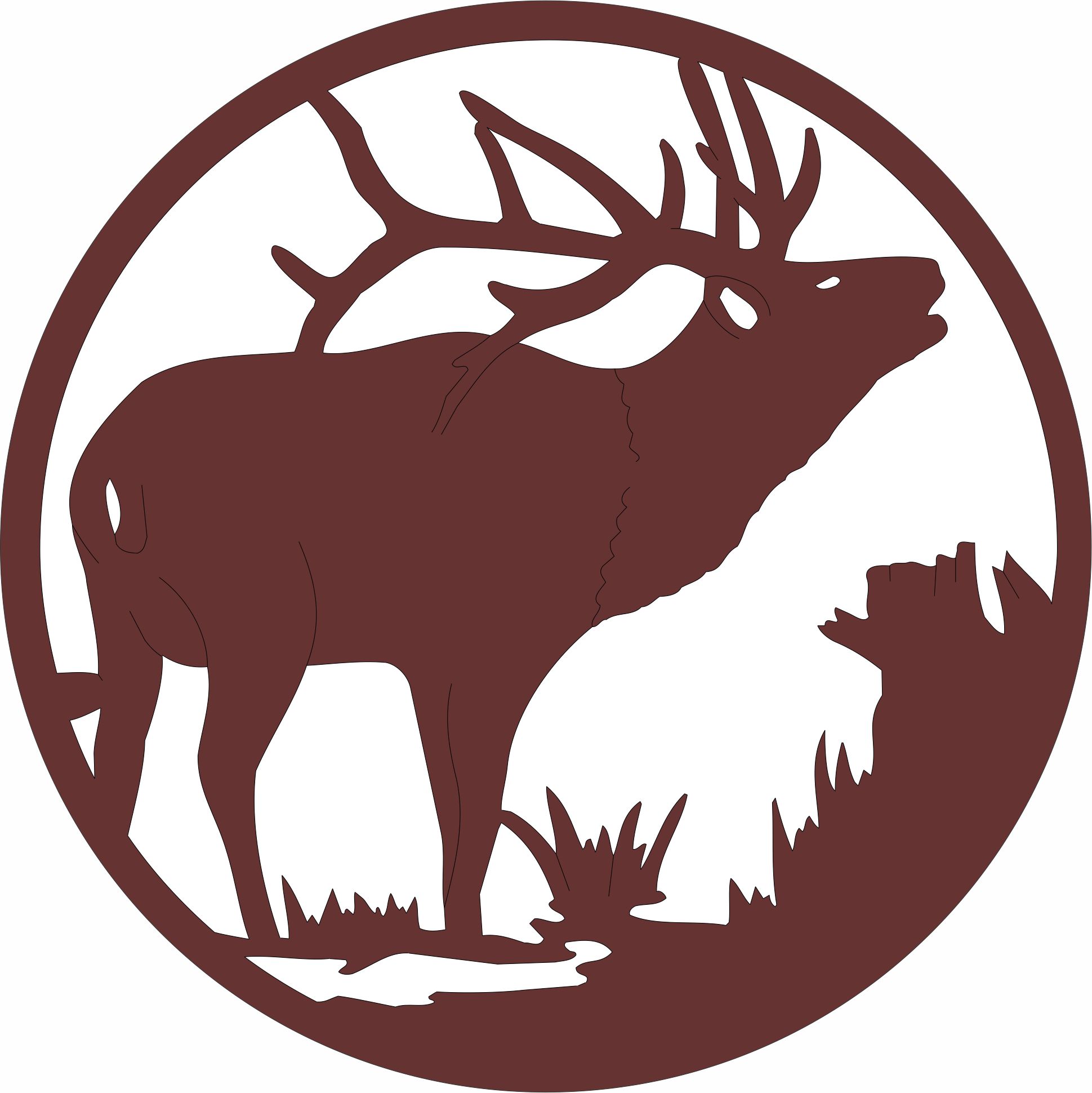 Deer Modern Privacy Partition Panels Screen For Laser Cutting Free DXF File