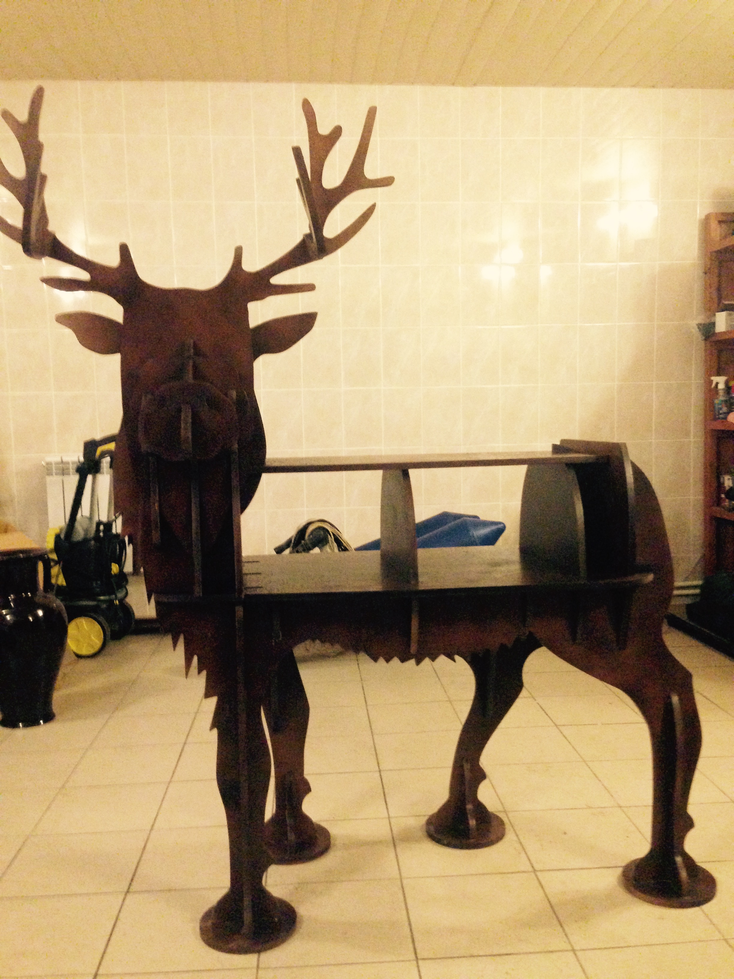 Deer Shaped Shelf Free DXF File