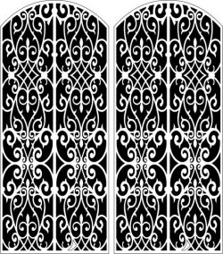 Design Pattern Door 6156 For Laser Cut Cnc Free Vector File