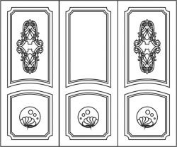 Design Pattern Door 6198 For Laser Cut Cnc Free DXF File