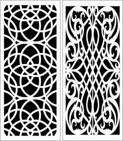 Design Pattern Panel Screen 6158 For Laser Cut Cnc Free Vector File
