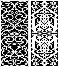 Design Pattern Panel Screen 6245 For Laser Cut Cnc Free Vector File