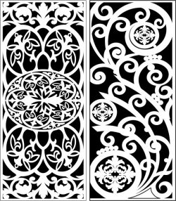 Design Pattern Panel Screen 6313 For Laser Cut Cnc Free DXF File