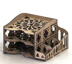 Desk Organizer For Laser Cut Free Vector File