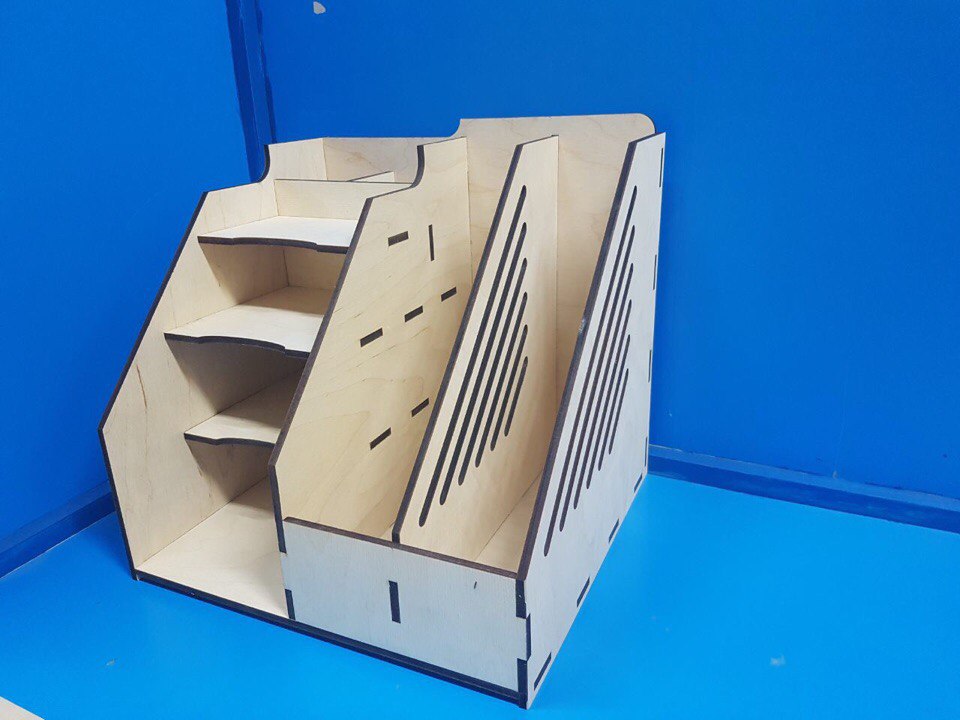 Desk Organizer For Office For Laser Cutting Free Vector File
