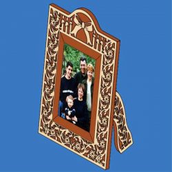 Desktop Photo Frame For Laser Cut Cnc Free DXF File