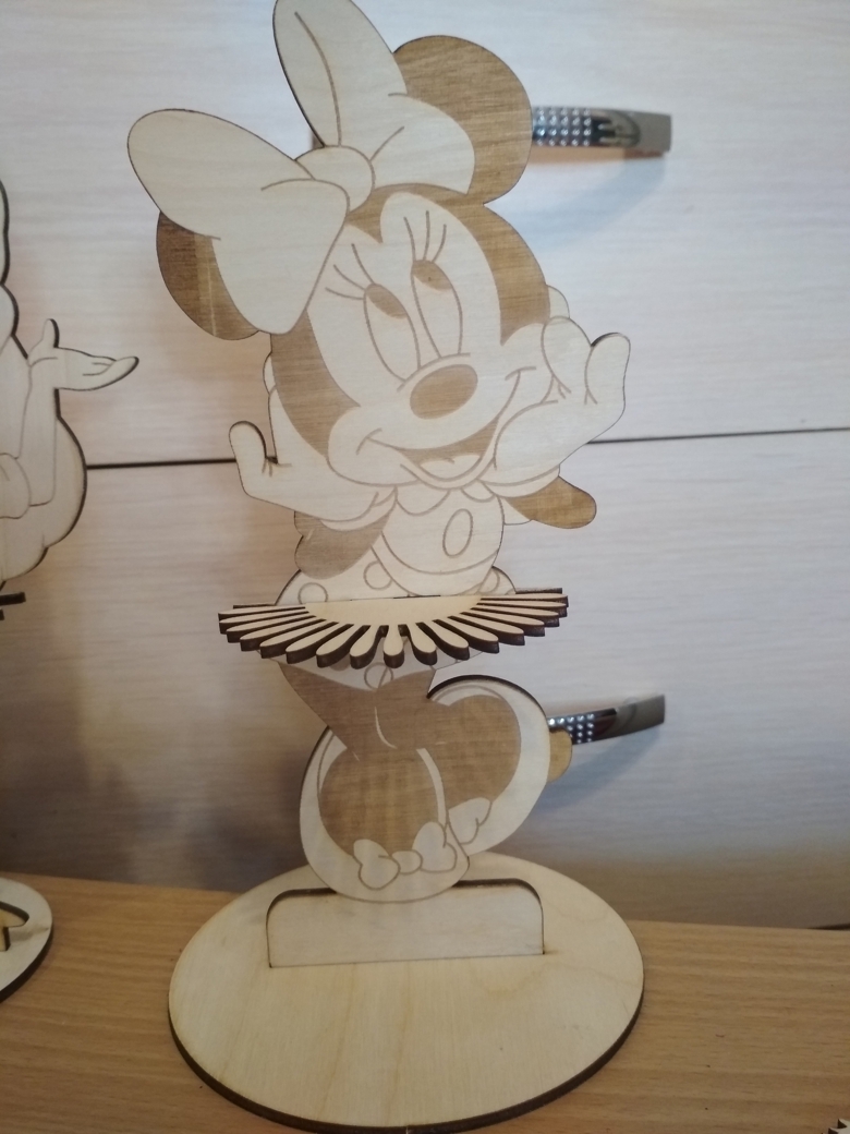 Disney Minnie Mouse Napkin Holder For Laser Cut Free Vector File