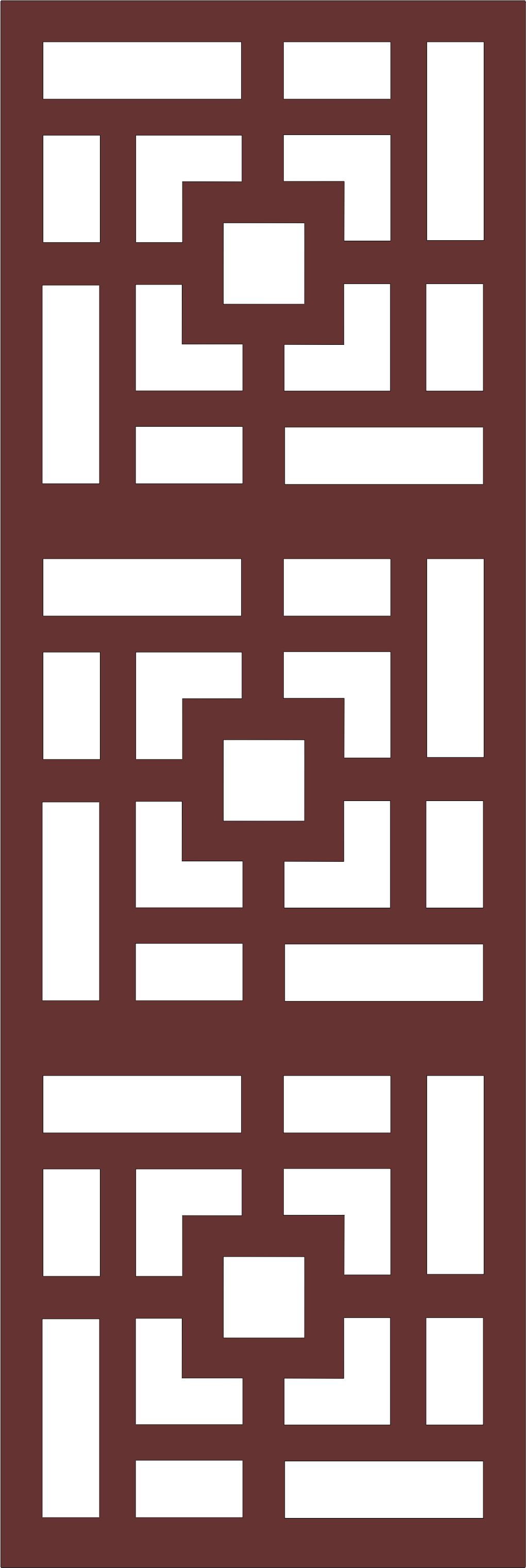 Divider Seamless Floral Grill Panel For Laser Cut Free Vector File