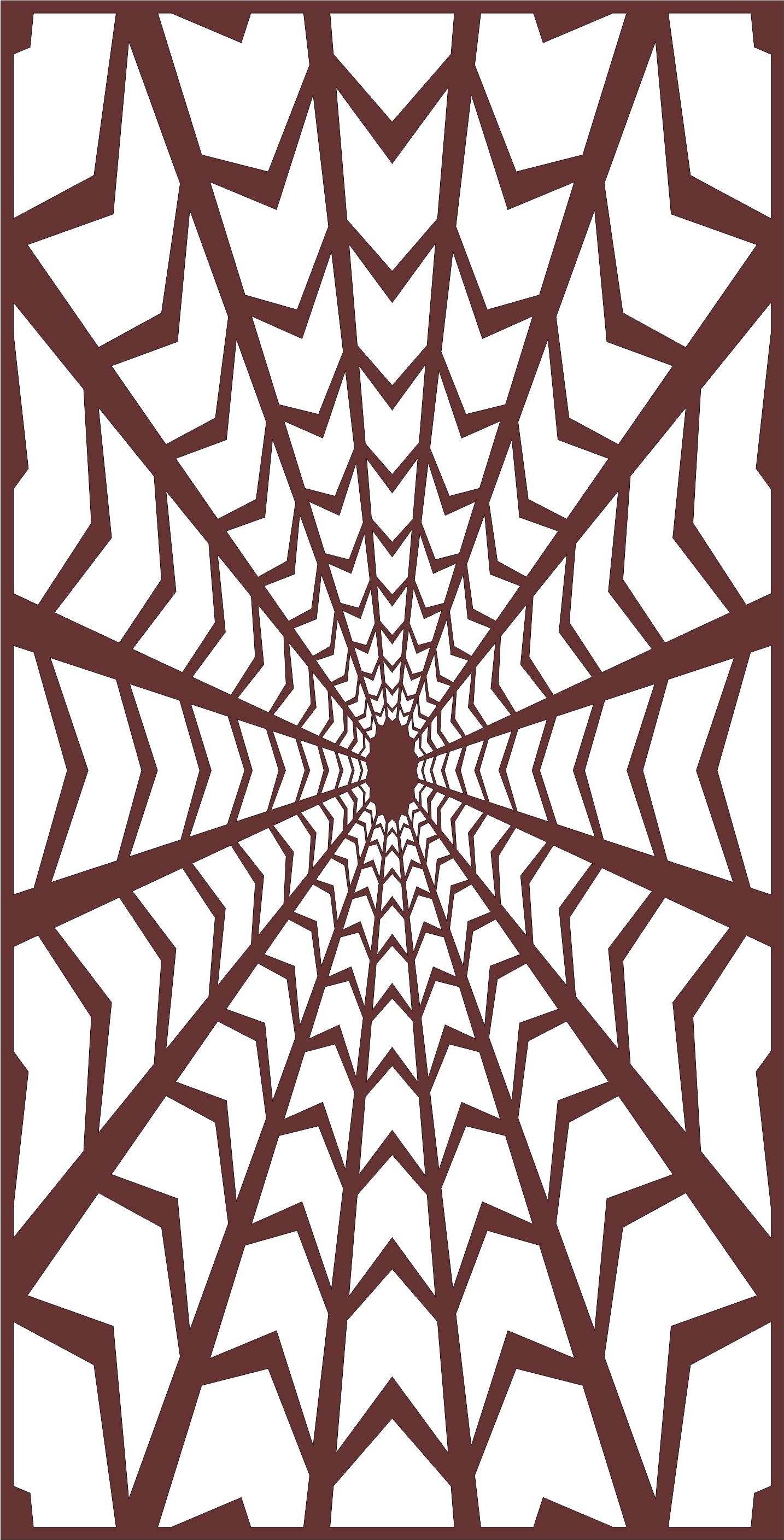 Divider Seamless Floral Screen Panel For Laser Cutiing Free Vector File