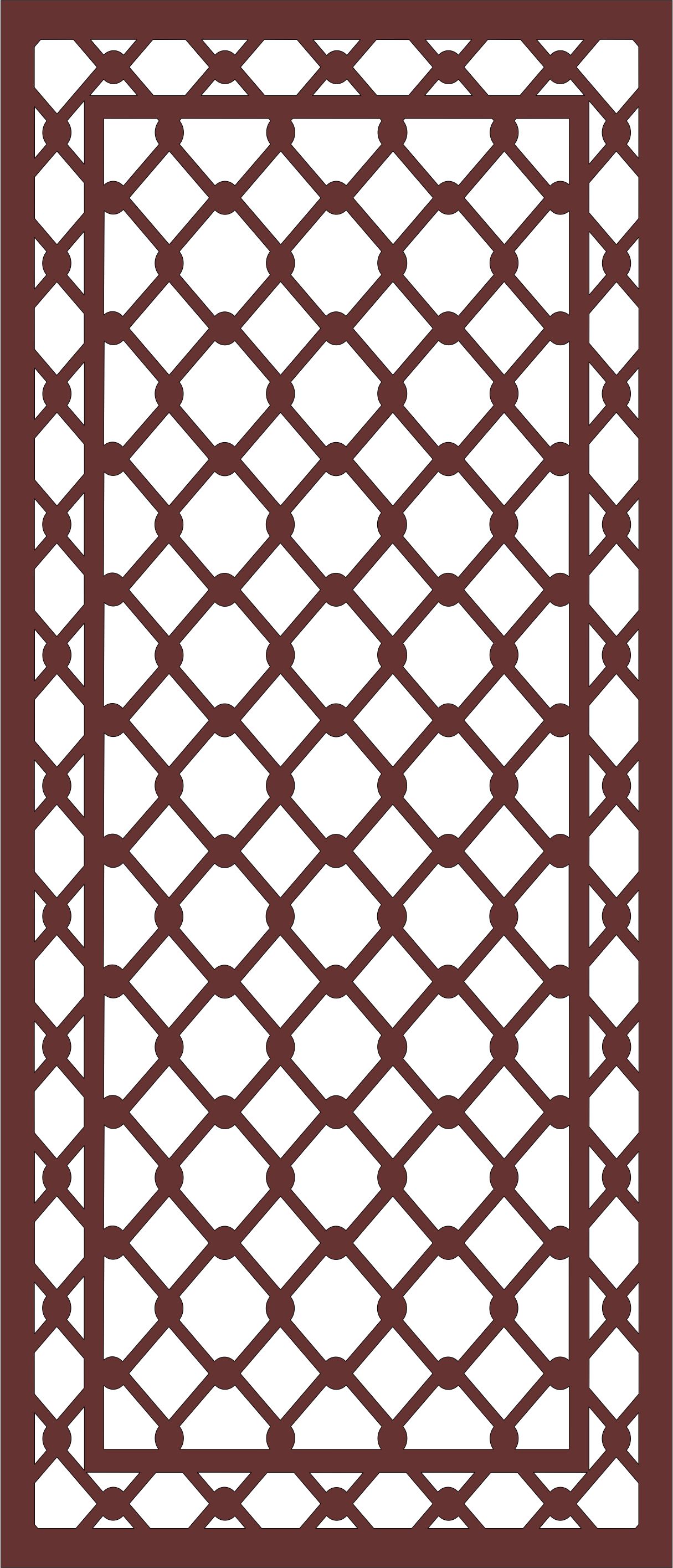 Divider Seamless Lattice Panel For Laser Cut Free Vector File