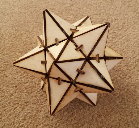 Dodecahedron Template For Laser Cut Free Vector File