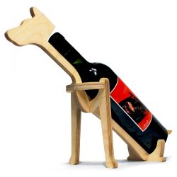 Dog Shaped Wine Rack For Laser Cut Cnc Free DXF File