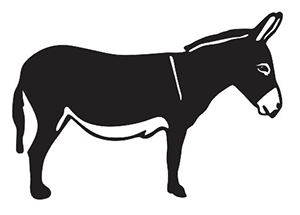 Donkey Silhouette Free DXF File