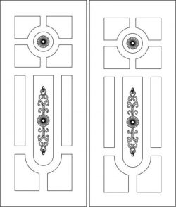 Door Pattern Has A Unique Pattern Design For Laser Cut Cnc Free Vector File