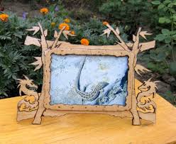 Dragon Picture Frame Design Free DXF File