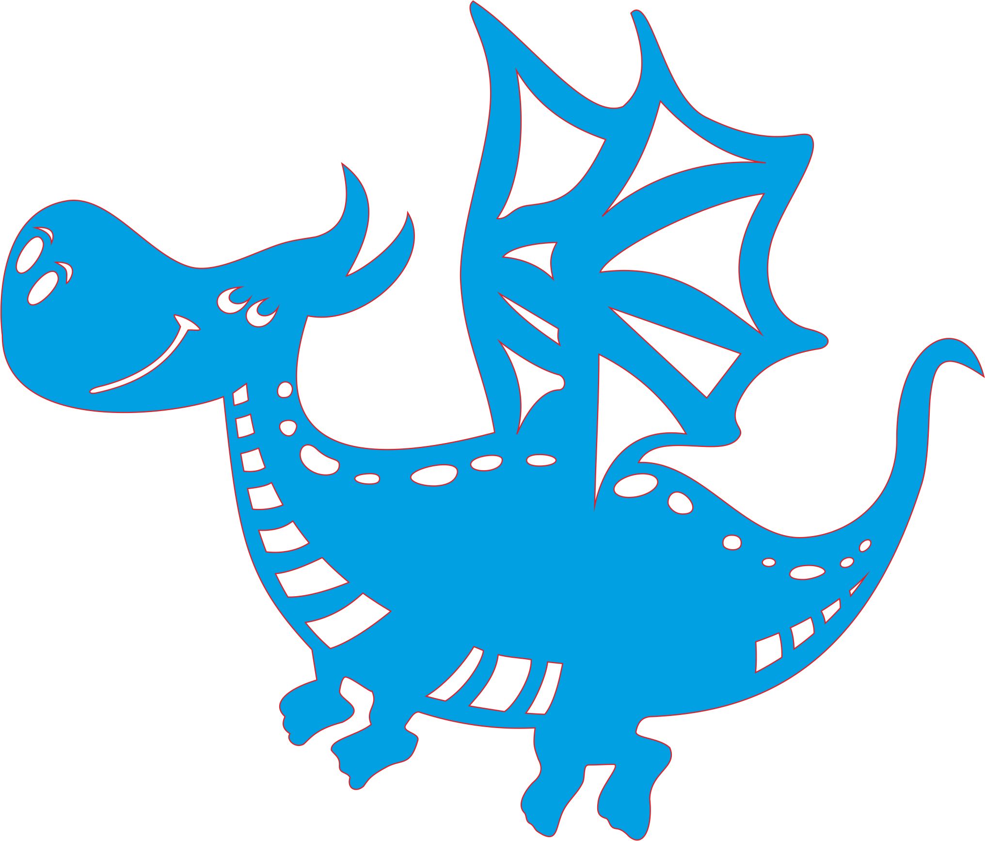 Drakosha The Dragon For Laser Cut Free Vector File