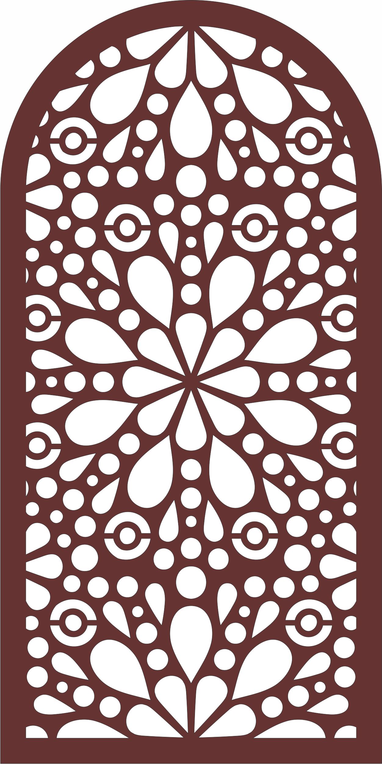 Drawing Room Decorative Screen Design For Laser Cutting Free DXF File