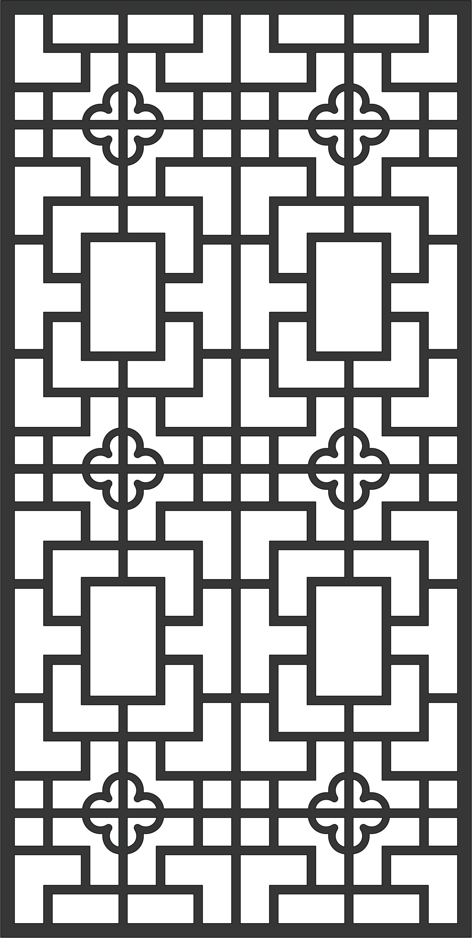 Drawing Room Floral Lattice Stencil Seamless Panel For Laser Cut Free Vector File