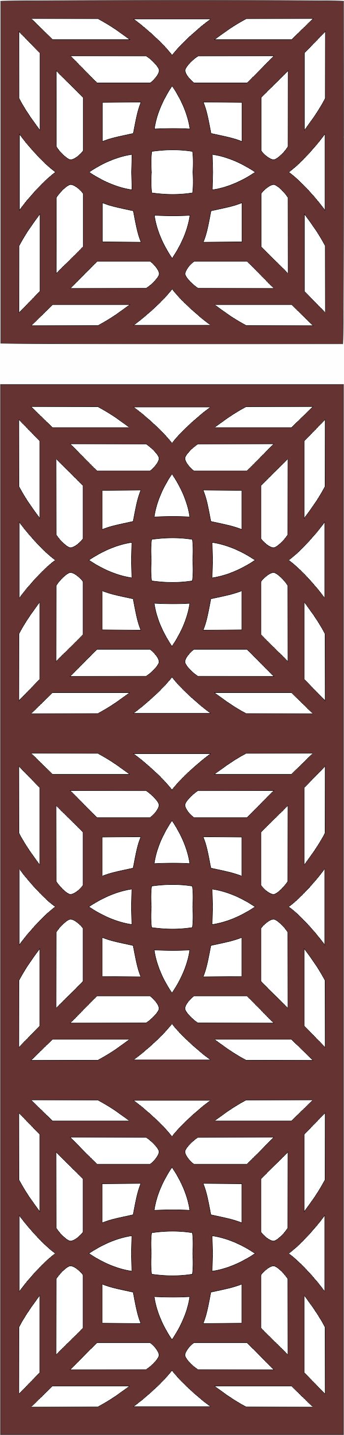 Drawing Room Grill Seamless Design For Laser Cut Free Vector File
