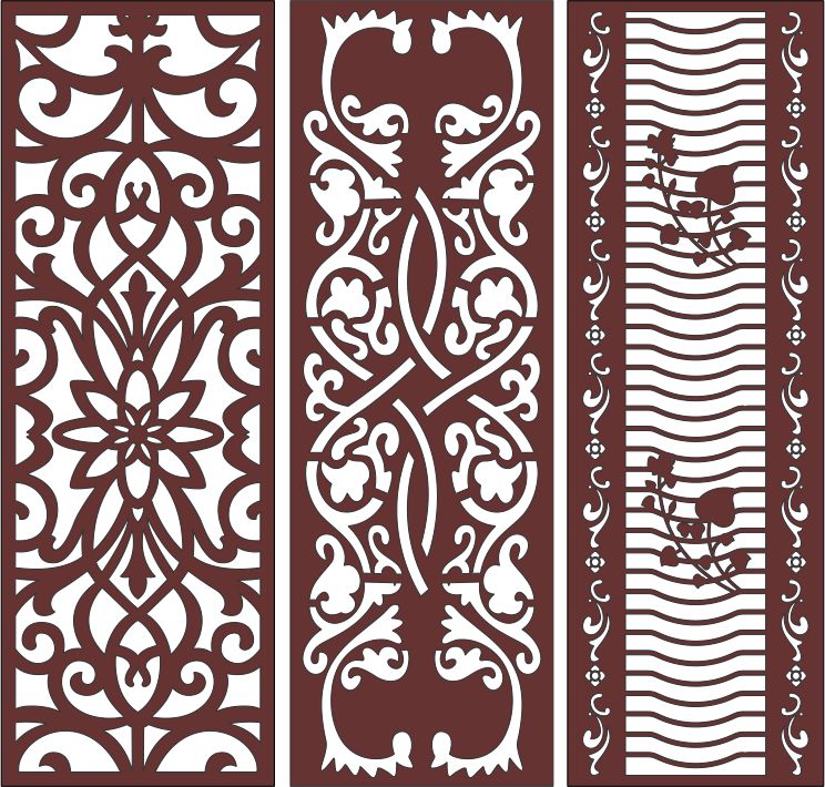 Drawing Room Jali Floral Seamless Designs For Laser Cut Free Vector File