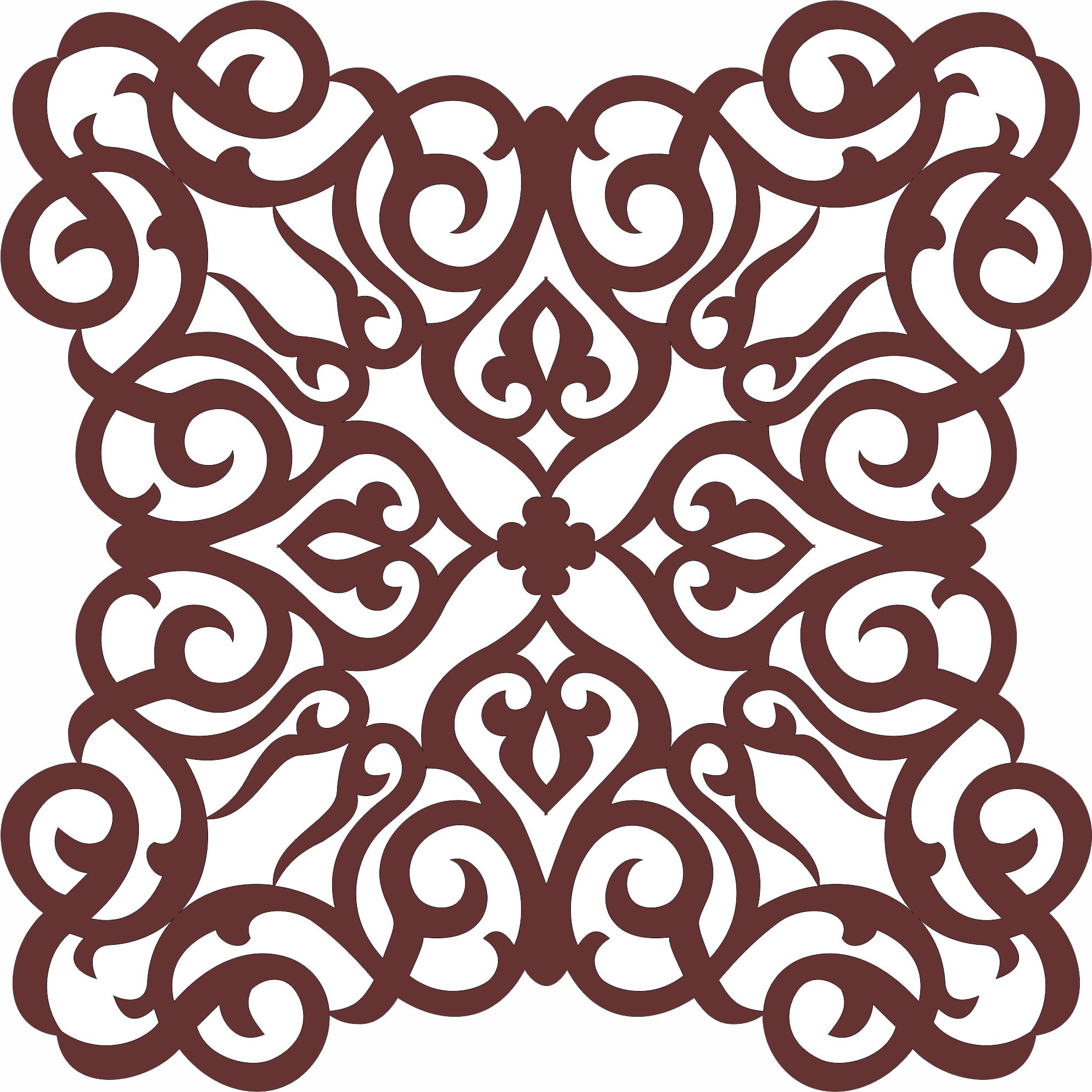 Drawing Room Jali Seamless Design For Laser Cutting Free DXF File
