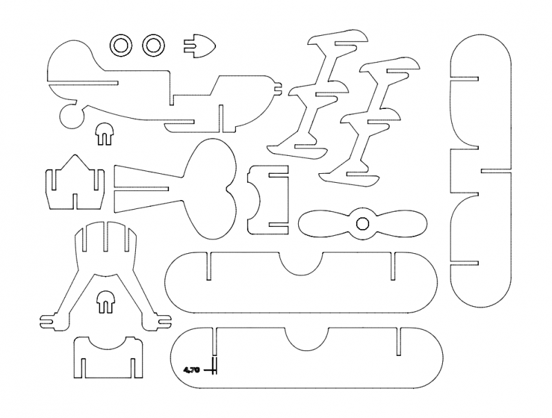 Dreildecker 47 Free DXF File