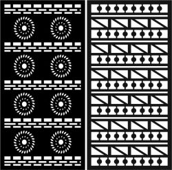 Duplicate Detailed Baffle Pattern For Laser Cut Cnc Free Vector File