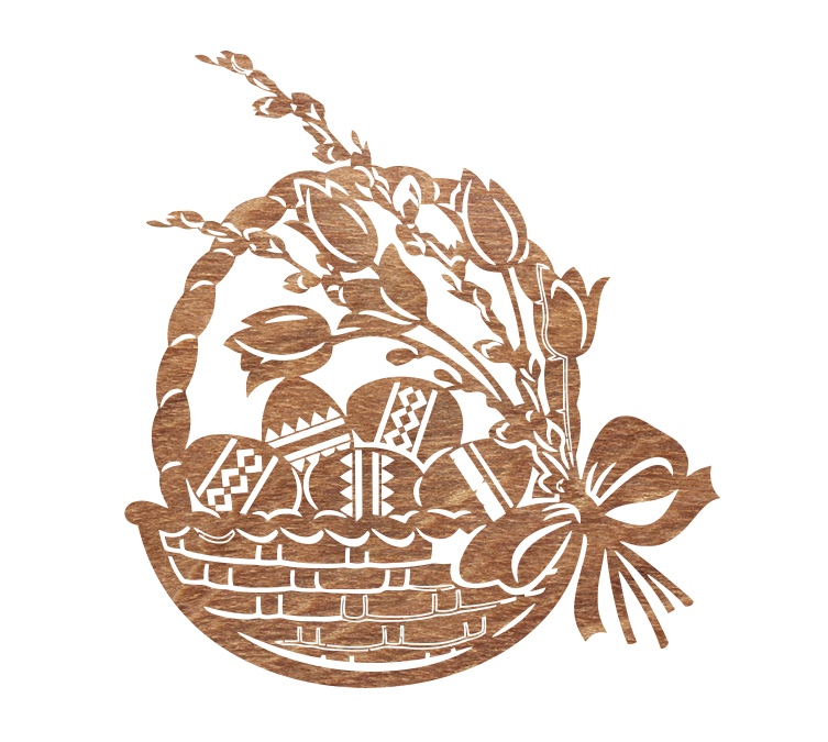 Easter Baskets For Laser Cut Free Vector File
