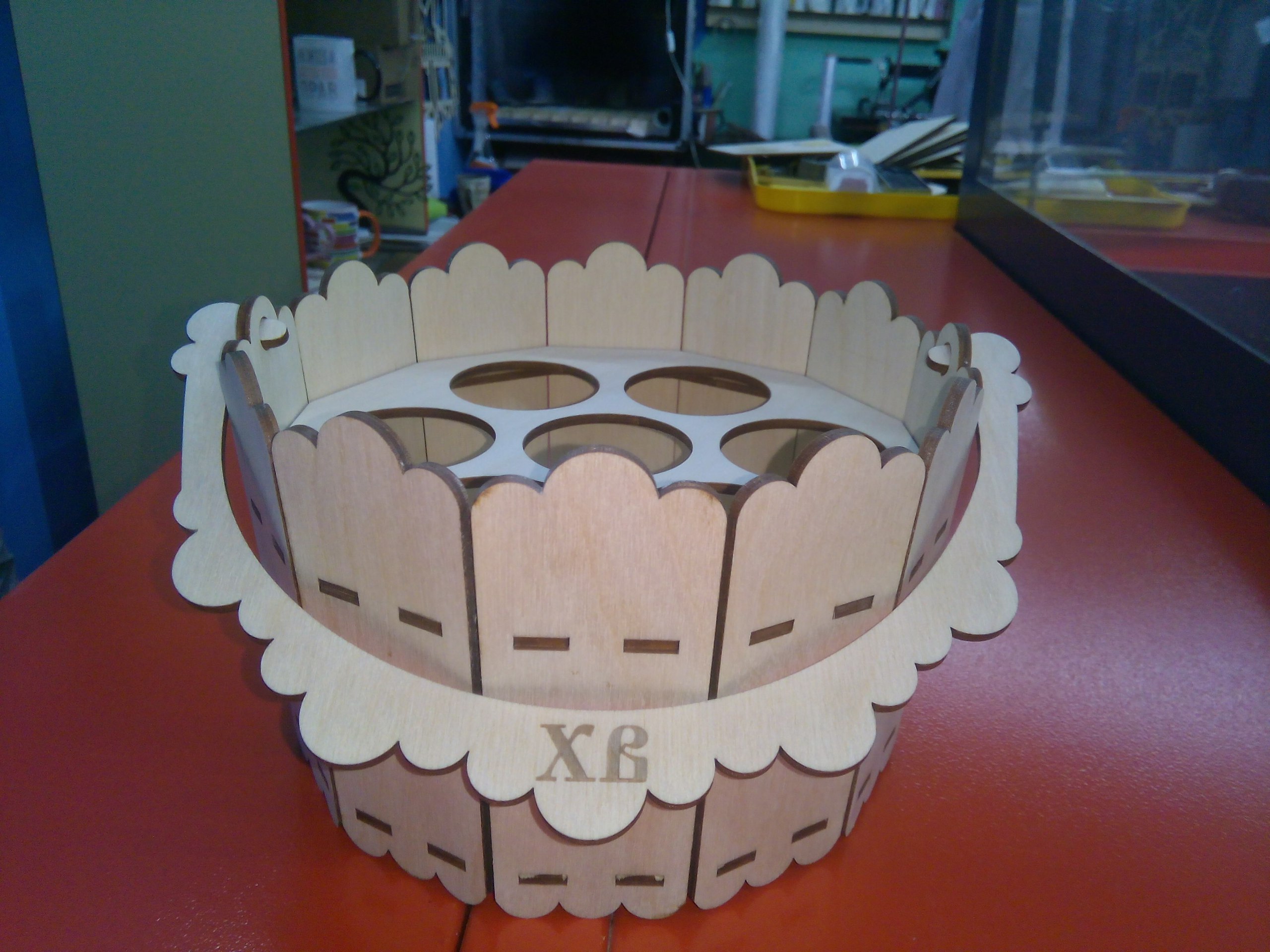 Easter Bucket Basket Template For Laser Cut Free Vector File