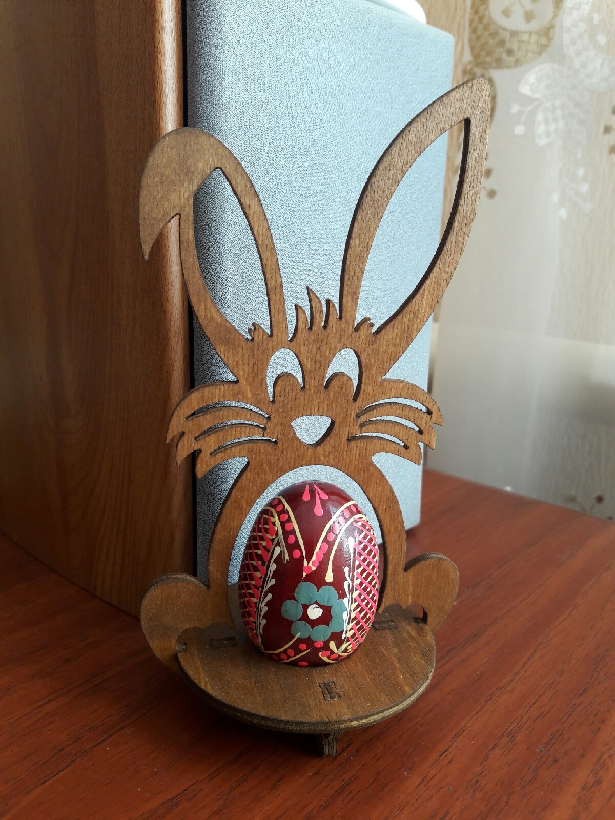 Easter Bunny Egg Holder For Laser Cut Free Vector File