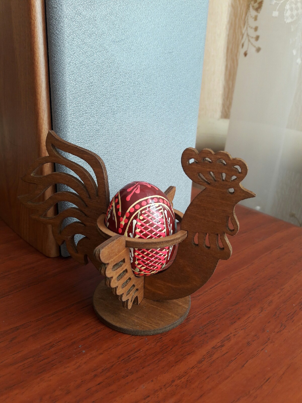 Easter Chicken Egg Holder Hen Rooster Egg Stand For Laser Cut Free Vector File