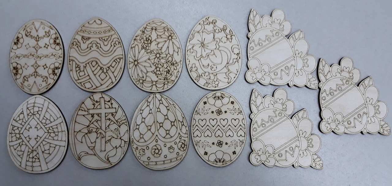 Easter Decorations For Laser Cut Free Vector File