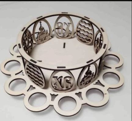 Easter Egg Holder 12 Egg Rack For Laser Cut Free Vector File