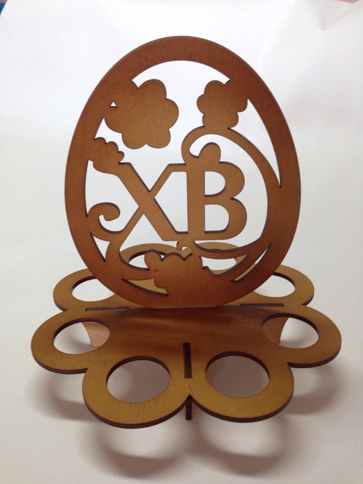 Easter Egg Holder Vector Model For Laser Cut Free Vector File