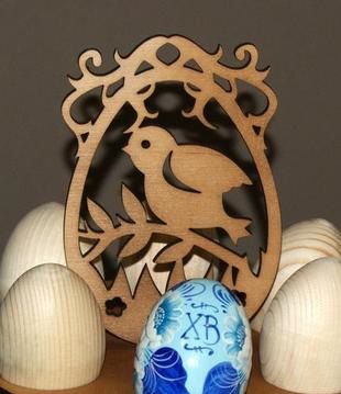 Easter Egg Tabletop Stand For Decoration Laser Cut Free Vector File