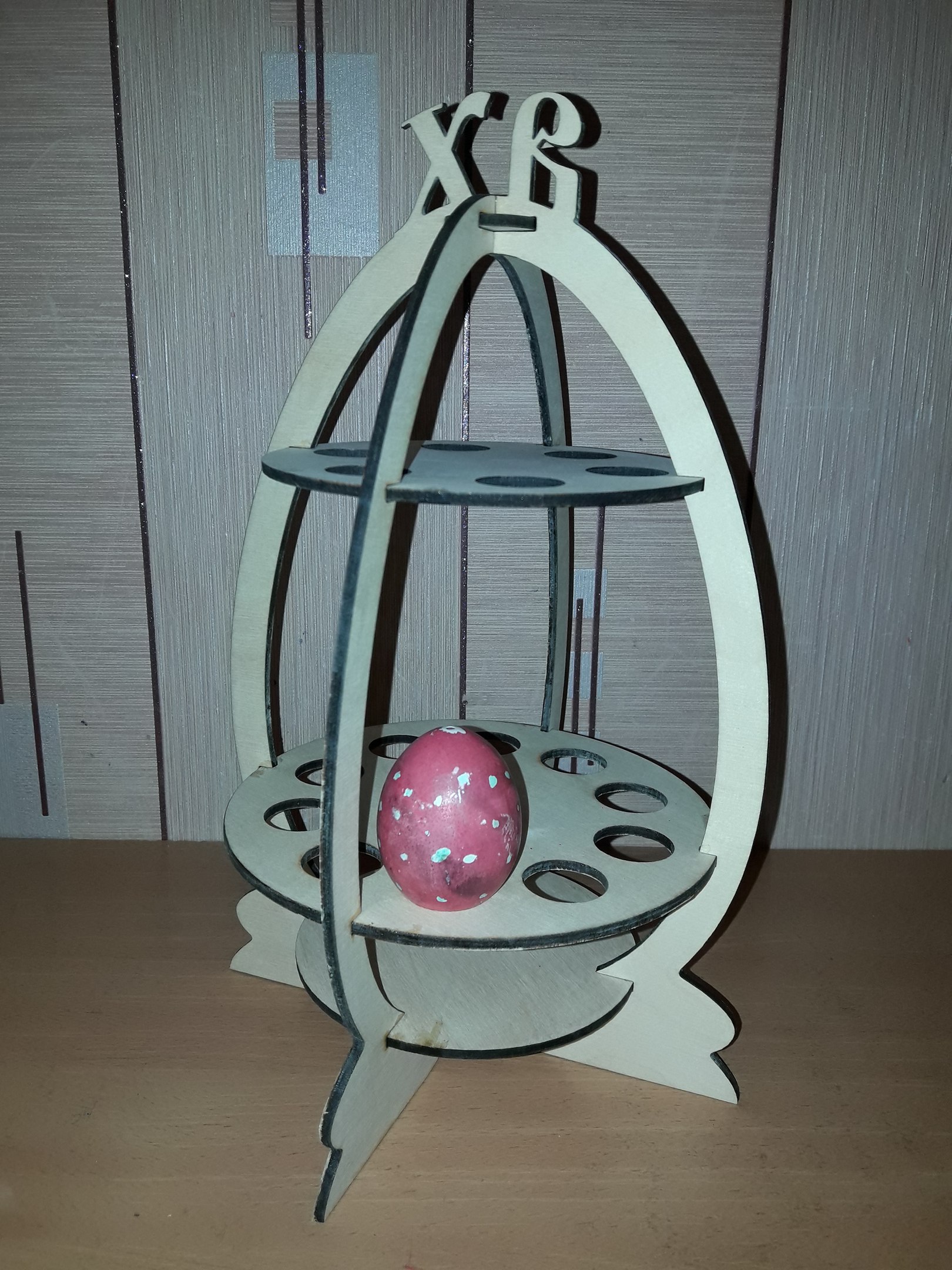 Easter Eggs Stand 4mm For Laser Cutting Free Vector File