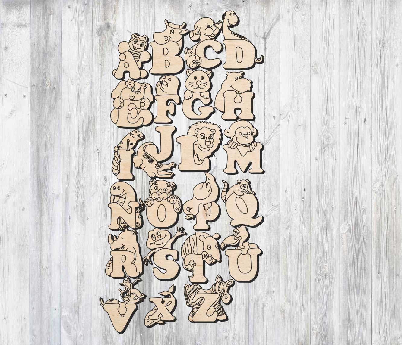 English Letters Alphabet Shapes For Laser Cut Free Vector File Free