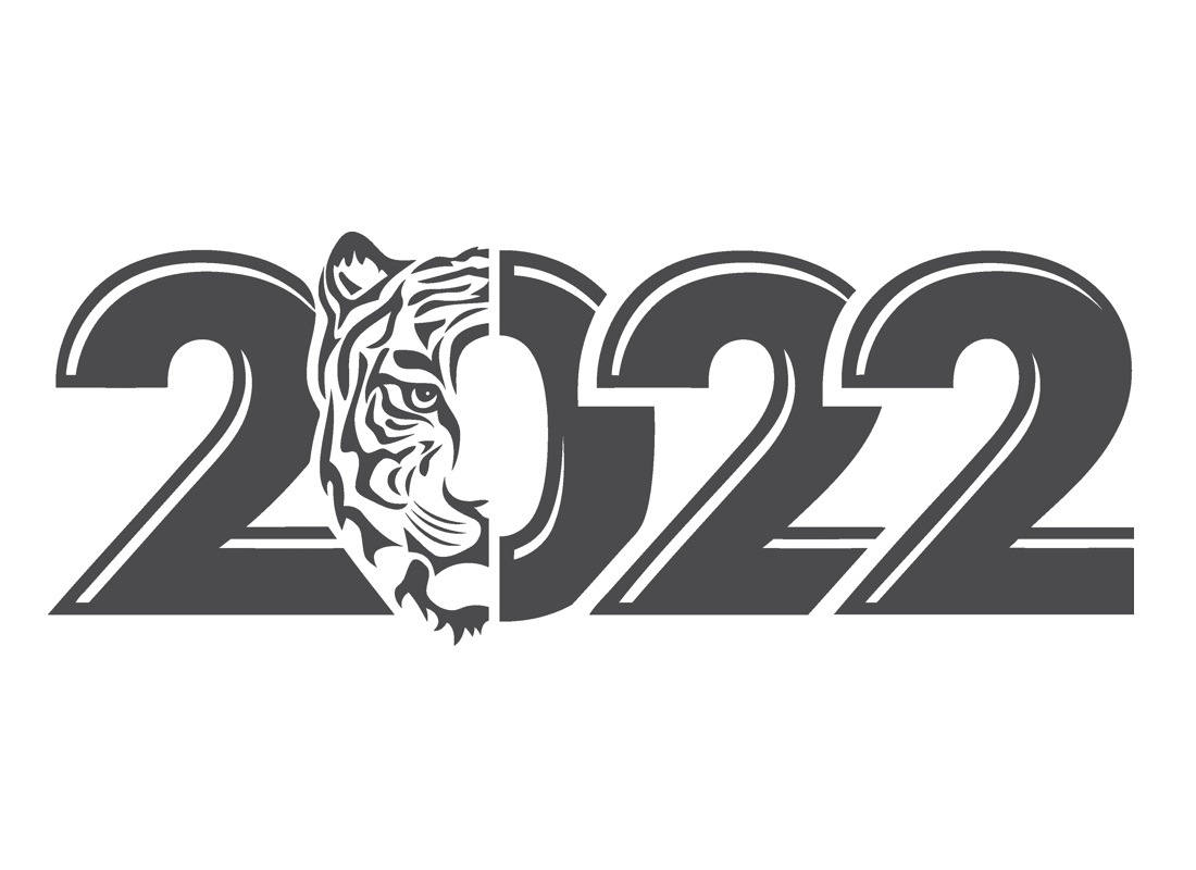 Engrave Year Of The Tiger 2022 For Laser Cut Free Vector File