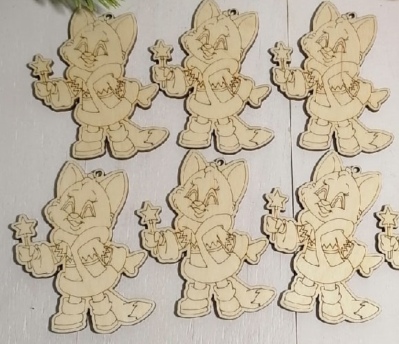 Engraved Wooden Decor Magnet For Laser Cut Free Vector File