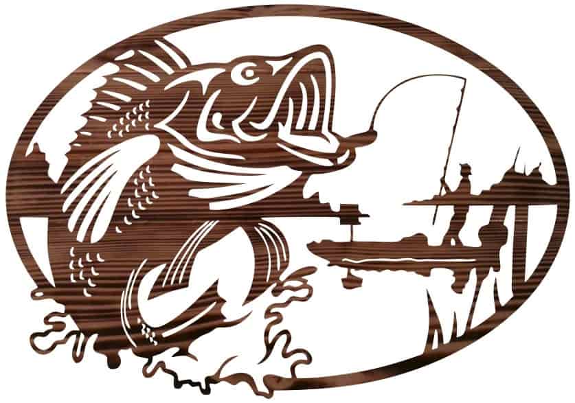 Fishing Vector File Laser Cutting Project Free Vector File