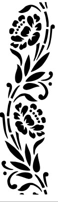 Floral Border Free DXF File
