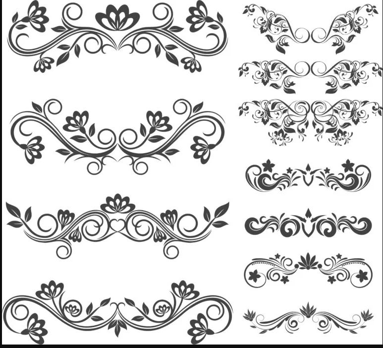 Floral Designs For Laser Cut Free Vector File Free Download - DXF Patterns