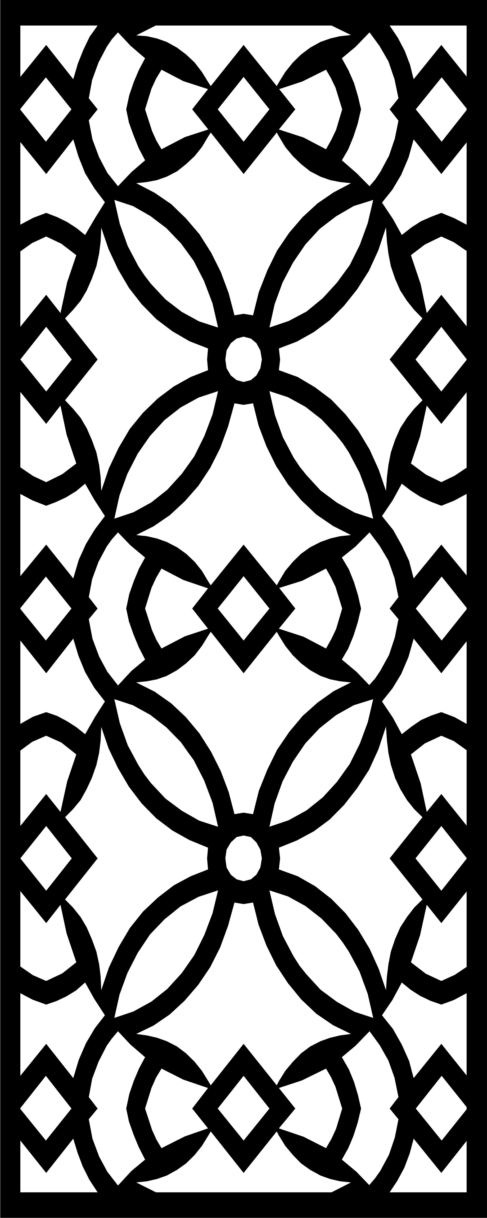 Floral Lattice Stencil Design Cnc Cutting Pattern For Laser Cut Free Vector File
