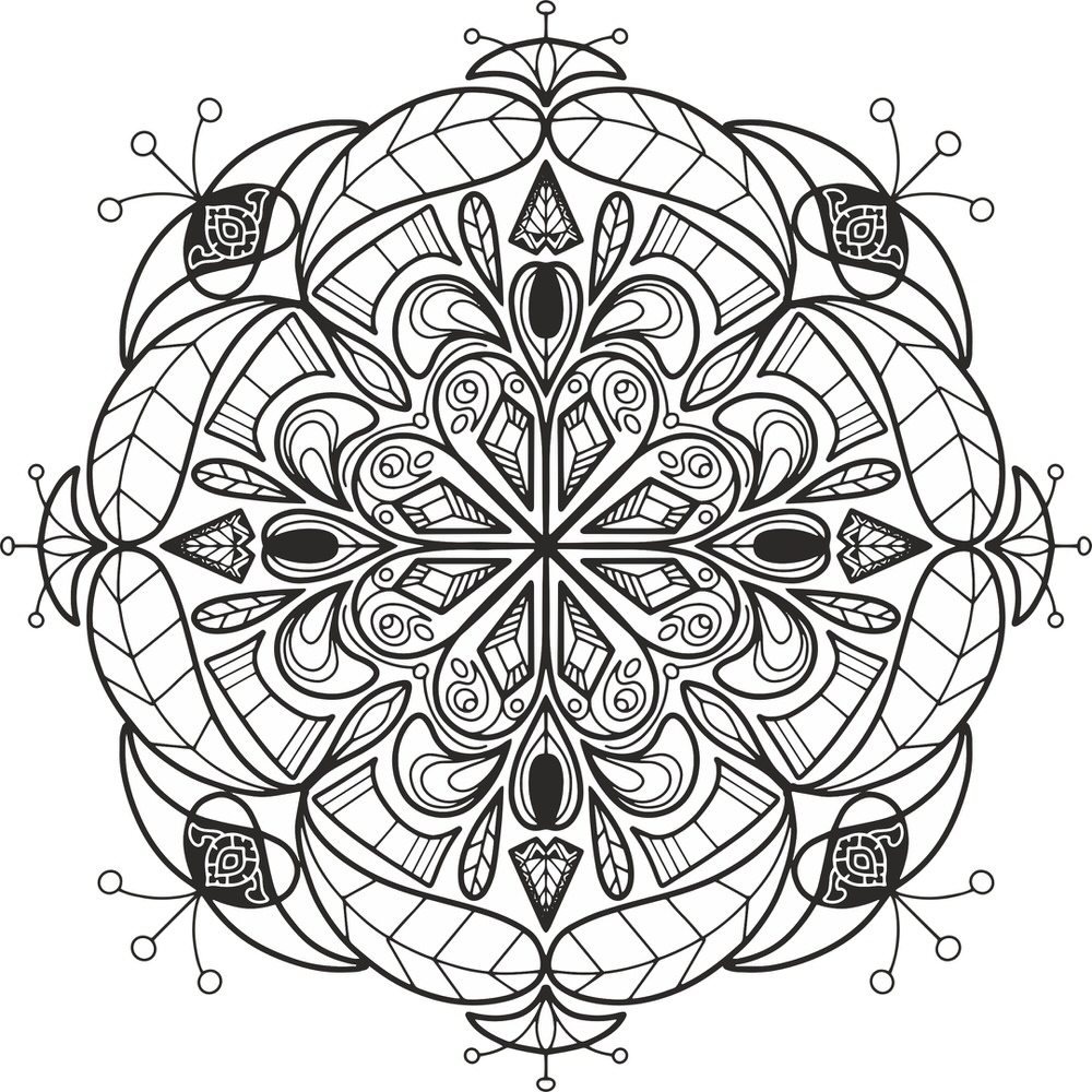 Floral Mandala Design For Laser Cut Free Vector File