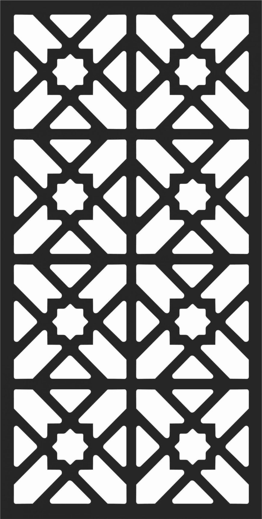 Floral Screen Patterns Design 3 Free DXF File