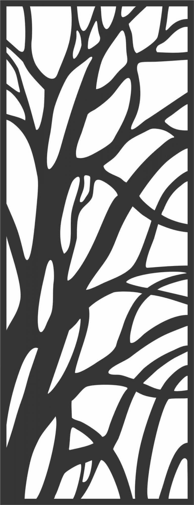 Floral Screen Patterns Design 47 Free DXF File