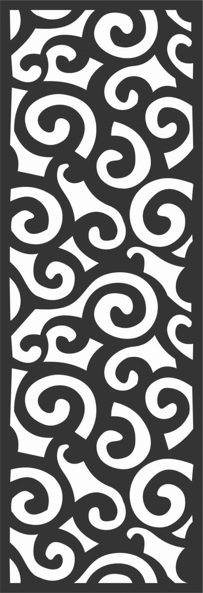 Floral Screen Patterns Design 56 Free DXF File